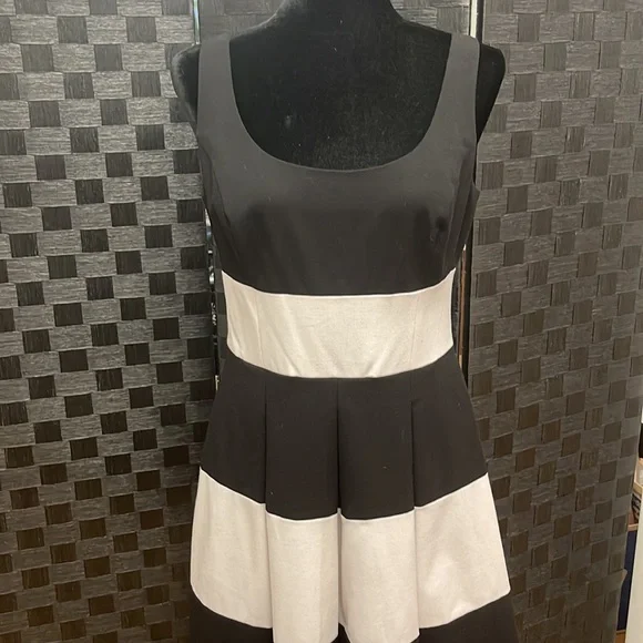 Lauren Ralph Lauren | Dresses | Lauren Ralph Lauren Wide Nautical Striped  Dress 8 Black White | Poshmark